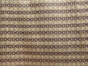 アンティーク　絹更紗杵模様男物着物